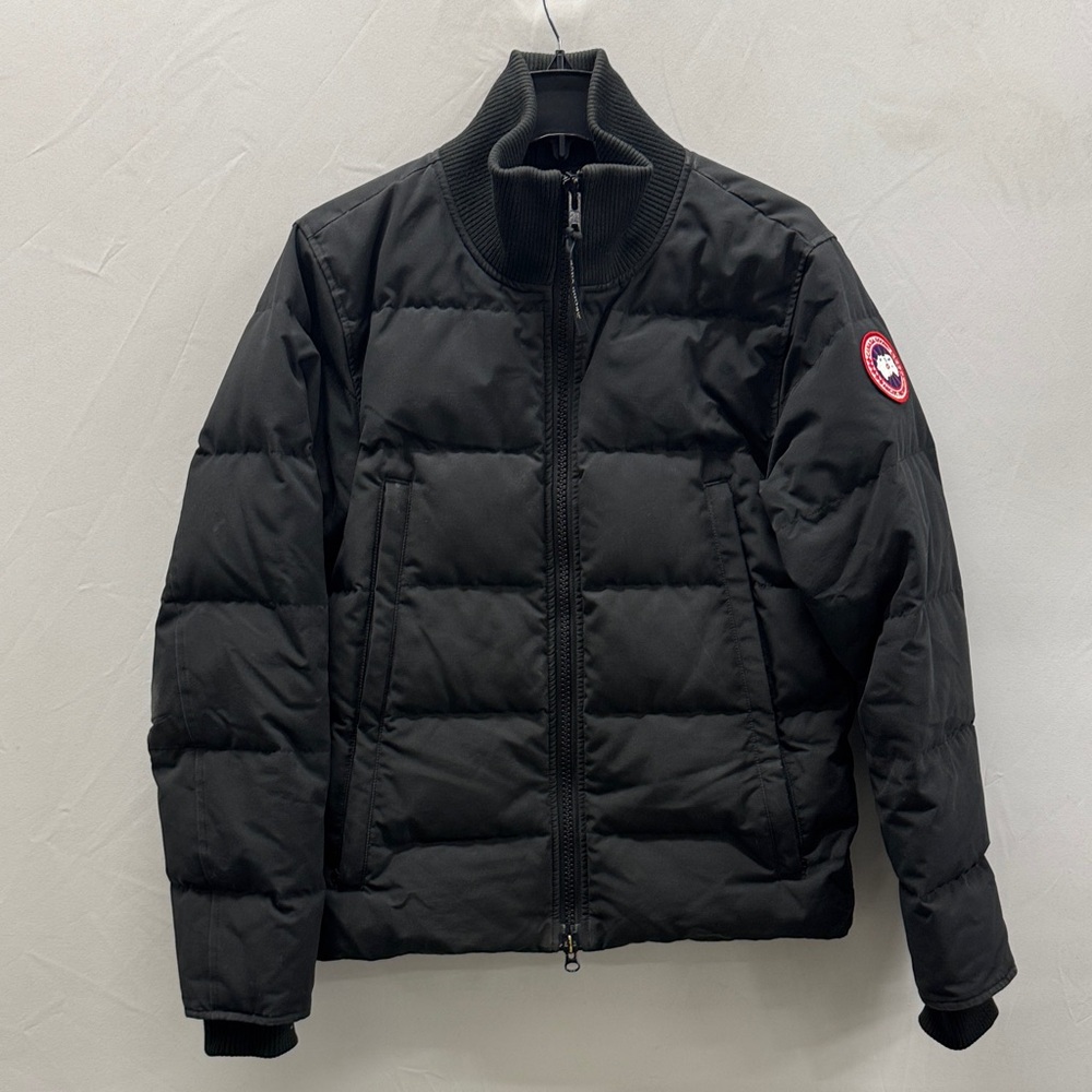 Men's Black Canada Goose Woodland Bombet Jacket Size M
